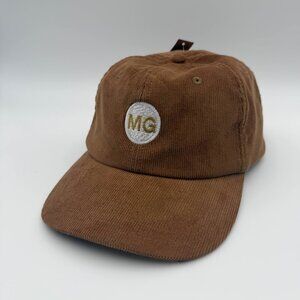 Beechfield MG Logo Brown Corduroy Dad Hat Adjustable